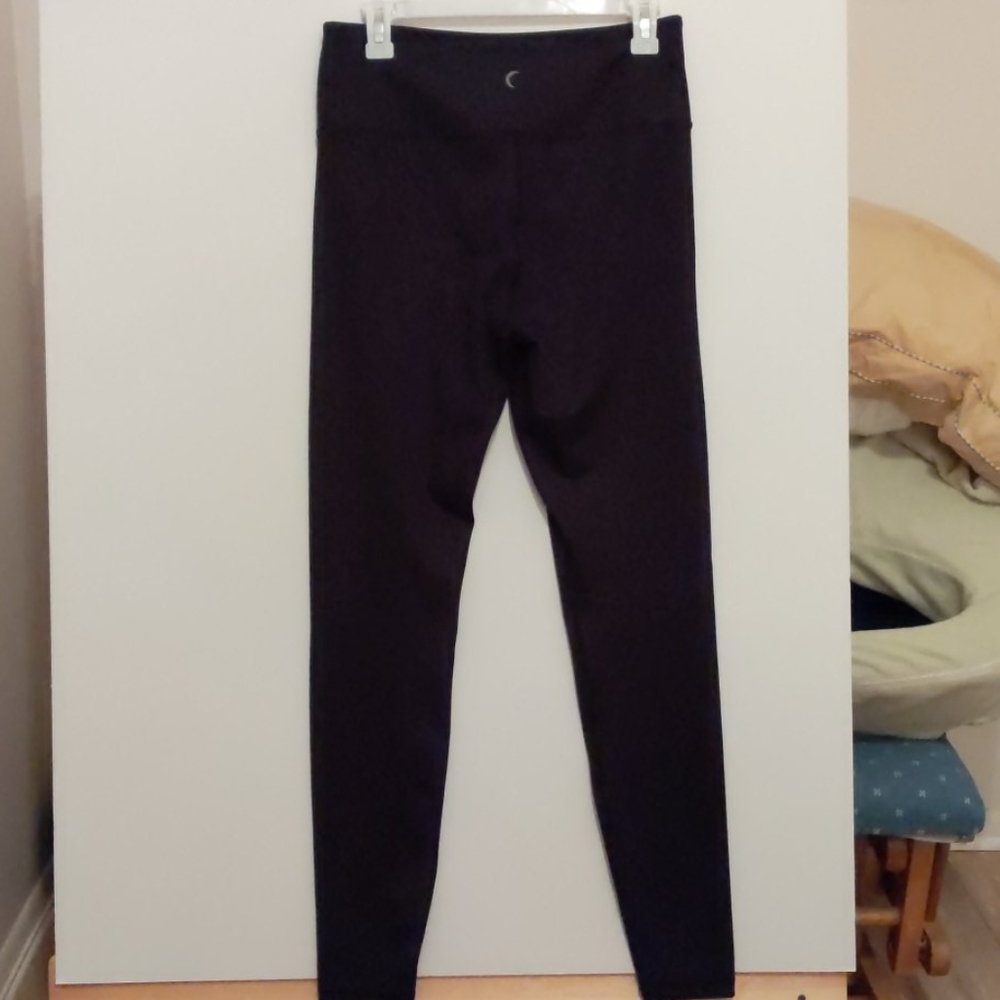 Zyia leopard print black leggings
